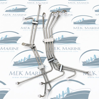 Set of fuel pipes, right