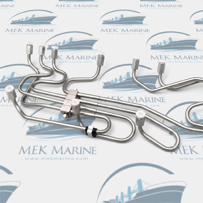 Set of fuel pipes, Left
